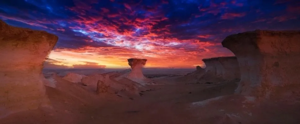 Stunning desert rock formations